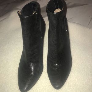 woman Black Calvin Klein Booties Size 7